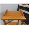 Image 5 : Wooden Telephone or Plant Stand Measuring 26" x 14 1/2" x 11 1/2"