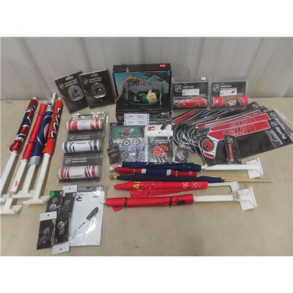 Assorted NHL Hockey Collectables
