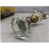 Image 3 : 9- Vintage Glass door Knobs, Axels, & Parts