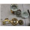 Image 4 : 9- Vintage Glass door Knobs, Axels, & Parts