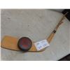 Image 1 : Vintage Northwood Hockey Stick, & Puck Coat Wall Rack Art