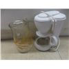 Image 4 : Vintage Cast Iron Fry Pan, Utensils, Cutting Knife, Cookie Press, Glass Wheat Jug, Coffee Maker