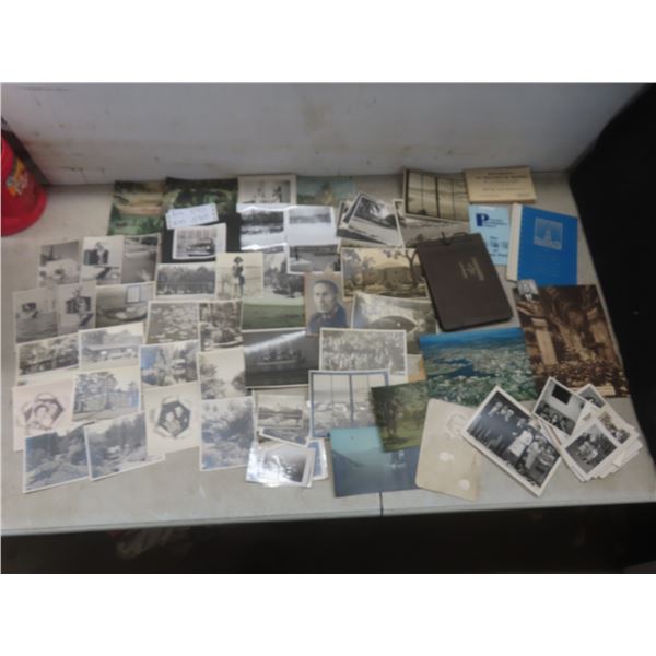 Over 100 Vintage Photo's Postcards & Ephemera
