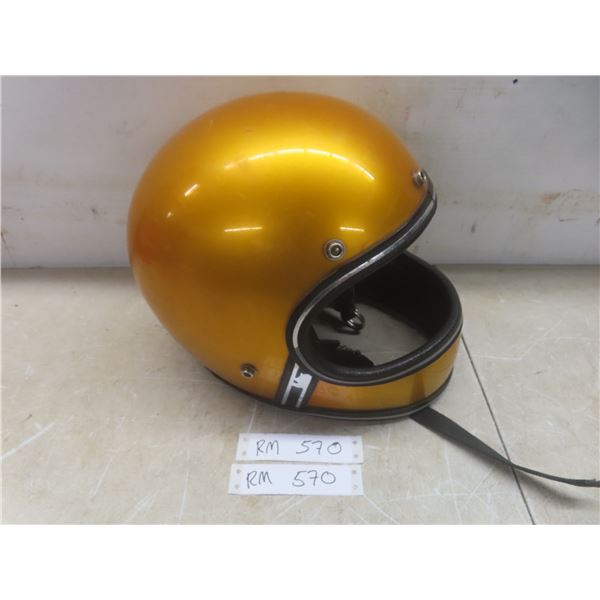 1971 Motorcycle/ Snowmobile Full Face Golod Helmet Bell Star Style