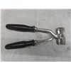 Image 3 : Vintage TAYLOR Rain Gauge, & 2 Shears, Livestock & Metal Mitre Sheet Metal Cutter Tools