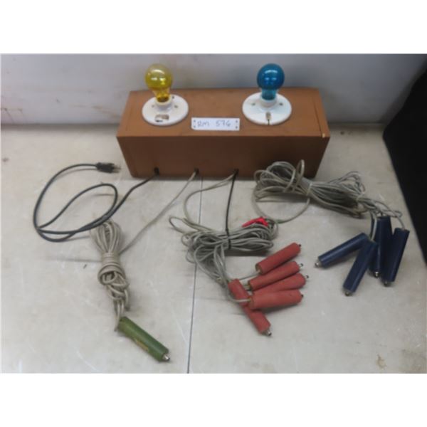 Vintage Electrical Dual Light Circuit Tester with 11 Push