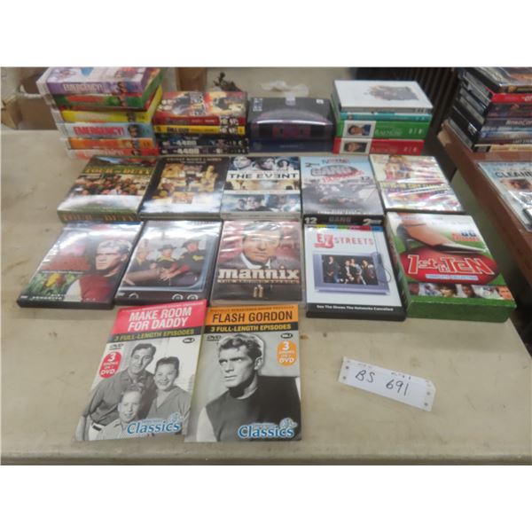 Twenty-Eight DVD Box Sets Including Emergency, The Fugitive, And Everybody Loves Raymond