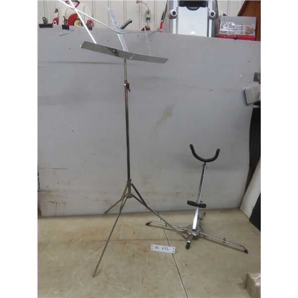 Saxophone Stand And Music Stand