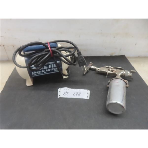 Quick Field Electric Air Pump With Spray Gun