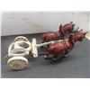 Image 11 : Cast Iron Coca-Cola Wagon w/ Pair of Horses
