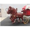Image 4 : Cast Iron Coca-Cola Wagon w/ Pair of Horses