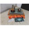 Image 1 : Vintage Fleischmann Model Steam Engine With Four Packages Of Solid Fuel