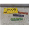 Image 1 : Manitoba License Plates and Tags from the 1960's