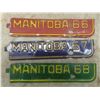 Image 4 : Manitoba License Plates and Tags from the 1960's