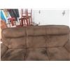 Image 5 : Three-Seat Microsuede Couch, 91" Wide