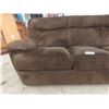 Image 6 : Three-Seat Microsuede Couch, 91" Wide