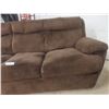 Image 7 : Three-Seat Microsuede Couch, 91" Wide