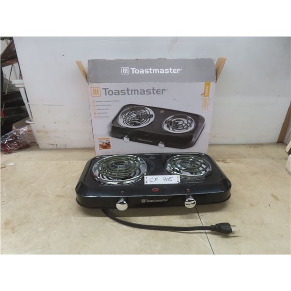Toastmaster Electric Double-Burner Hot Plate With 1,300 And 1,500 Watt Burners - New or Store Retur