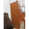 Image 13 : Five-Piece Oak-Style Bedroom Suite Including Two Nightstands (), Two Armoires (), And Dresser