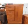 Image 18 : Five-Piece Oak-Style Bedroom Suite Including Two Nightstands (), Two Armoires (), And Dresser