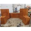 Image 1 : Five-Piece Oak-Style Bedroom Suite Including Two Nightstands (), Two Armoires (), And Dresser