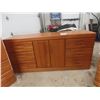 Image 29 : Five-Piece Oak-Style Bedroom Suite Including Two Nightstands (), Two Armoires (), And Dresser