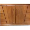 Image 32 : Five-Piece Oak-Style Bedroom Suite Including Two Nightstands (), Two Armoires (), And Dresser
