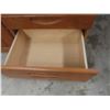 Image 37 : Five-Piece Oak-Style Bedroom Suite Including Two Nightstands (), Two Armoires (), And Dresser