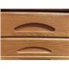 Image 8 : Five-Piece Oak-Style Bedroom Suite Including Two Nightstands (), Two Armoires (), And Dresser