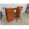 Image 1 : Wood Desk With Chair