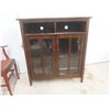 Image 1 : Media Cabinet With Two Glass Doors