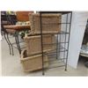 Image 10 : Rattan / Wicker Basket-Style Six-Drawer Storage Unit & Two-Piece Nesting Tables