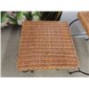 Image 6 : Rattan / Wicker Basket-Style Six-Drawer Storage Unit & Two-Piece Nesting Tables