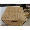 Image 9 : Rattan / Wicker Basket-Style Six-Drawer Storage Unit & Two-Piece Nesting Tables