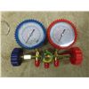 Image 2 : HVAC Refrigeration Manifold Gauge Set With Hoses