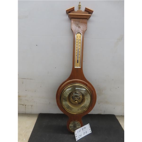 Wall-Mounted Barometer, 28 1/2" Tall