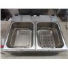 Image 2 : Stainless Steel Electric Double Fryer