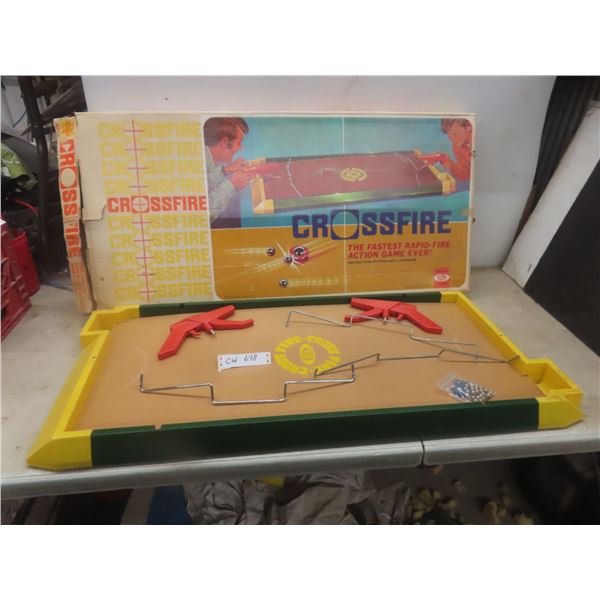 Vintage Ideal Crossfire Game With Original Box