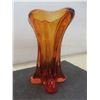 Image 11 : Five-Piece Art Glass Lot Including Vase 9 1/2" High And Ashtrays