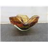 Image 5 : Five-Piece Art Glass Lot Including Vase 9 1/2" High And Ashtrays