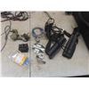 Image 10 : Husky Tool Bag Filled With Pulleys, Knee Pads, Clips, Shelf Brackets, Casters, Hinges, Door Knobs,