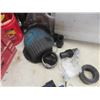 Image 13 : Husky Tool Bag Filled With Pulleys, Knee Pads, Clips, Shelf Brackets, Casters, Hinges, Door Knobs,