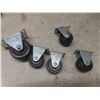 Image 4 : Husky Tool Bag Filled With Pulleys, Knee Pads, Clips, Shelf Brackets, Casters, Hinges, Door Knobs,