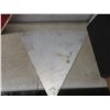 Image 11 : Two Metal Street Signs - Stop Sign () + Triangular Warning Sign ()