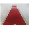 Image 12 : Two Metal Street Signs - Stop Sign () + Triangular Warning Sign ()