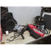 Image 1 : Motorcycle Gear: Acerbis Rally Pro X Handguards, Backpack, Motocross Boots