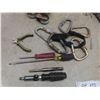 Image 4 : Husky Tool Bag Filled With Pulleys, Bungee Cords, Allen Keys, Wire, And Safety Glasses