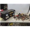 Image 1 : DeWalt Tool Box W/ Hand Tools Manual Drill, Files, Chisels, Rasps, Drill Bits & More