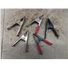 Image 10 : 10 Aluminum Swivel Coupler Clamps & 16 Metal Spring Clamps - Different Sizes