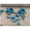 Image 4 : 10 Aluminum Swivel Coupler Clamps & 16 Metal Spring Clamps - Different Sizes